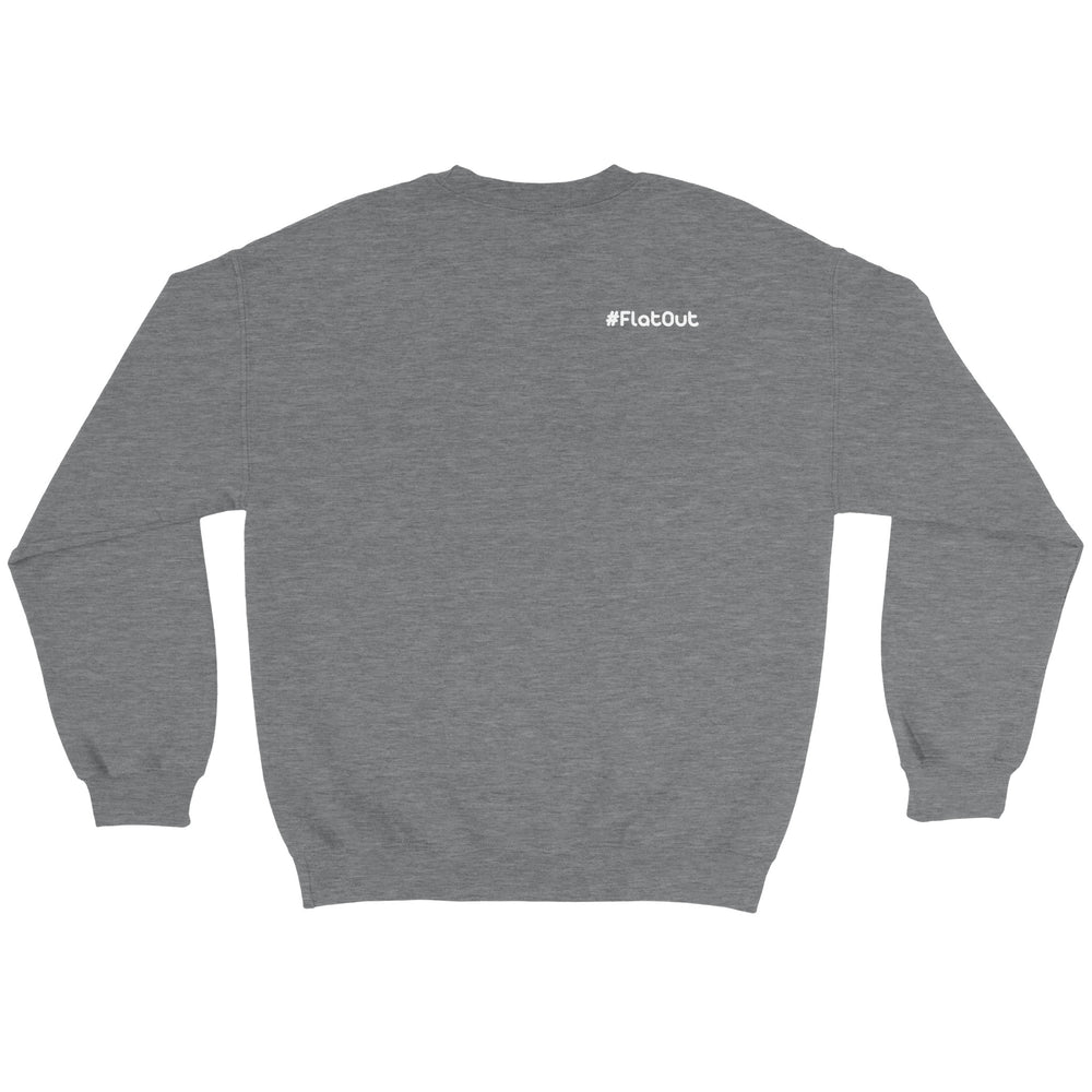 Back shoulder: #FlatOut — Zen Koala Australia feel-good clothing