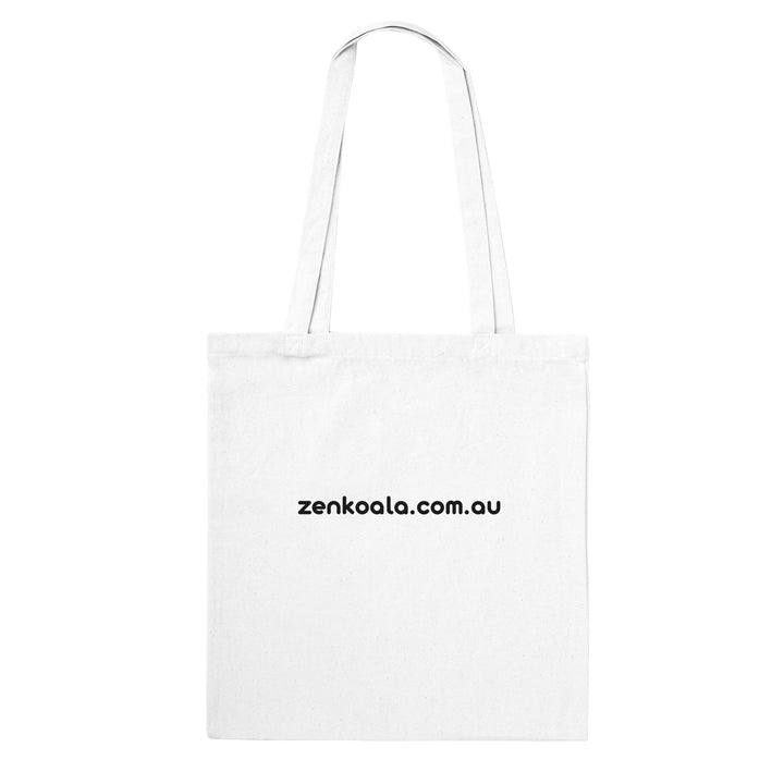 Back of the Love tote bag: zenkoala.com.au, Zen Koala Australia