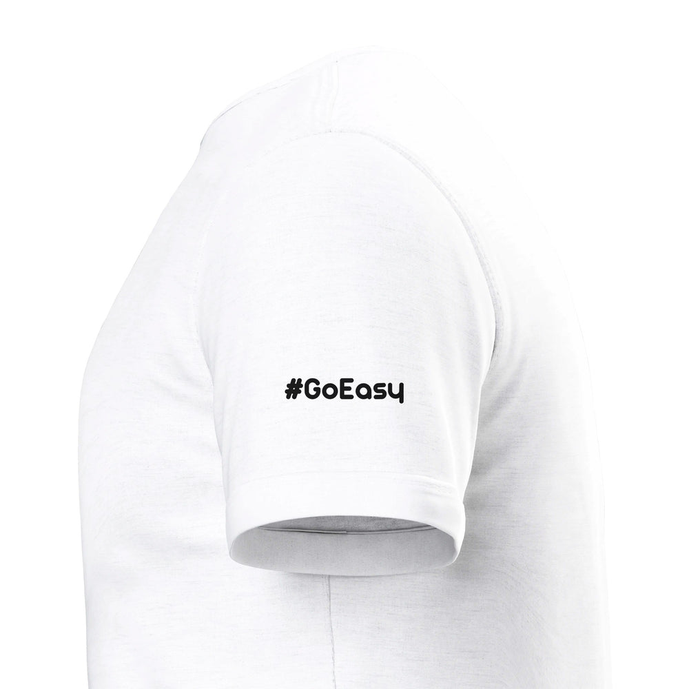 Sleeve close-up: #GoEasy — Zen Koala Australia feel-good clothing