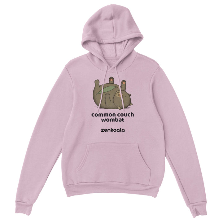 Common Couch Wombat feel-good hoodie in Light Pink — Zen Koala Australia