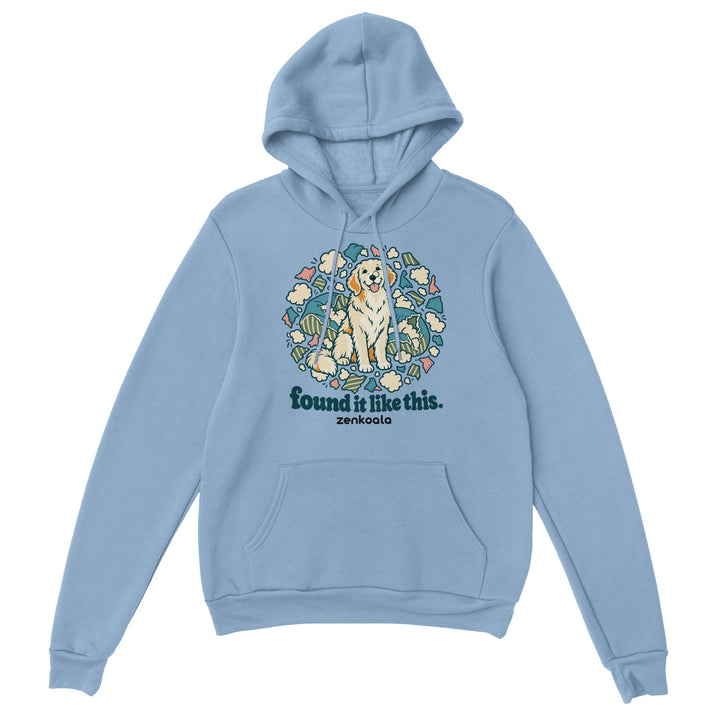 Found It Like This feel-good hoodie in light blue, Zen Koala Australia