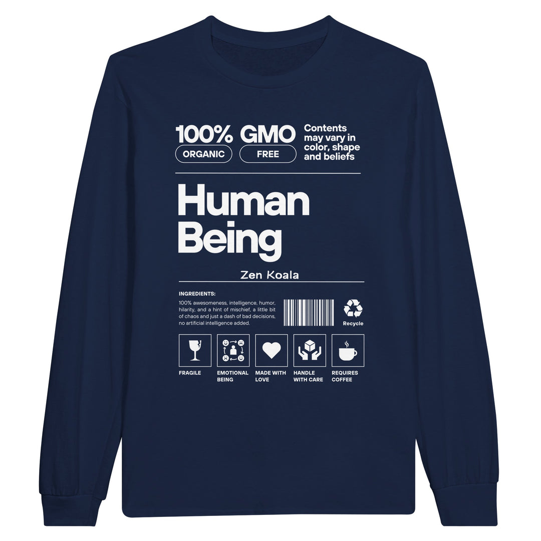 Human Being feel-good long sleeve tee — Zen Koala Australia