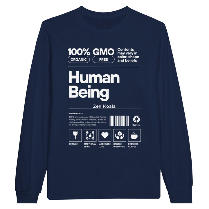 Human Being feel-good long sleeve tee — Zen Koala Australia