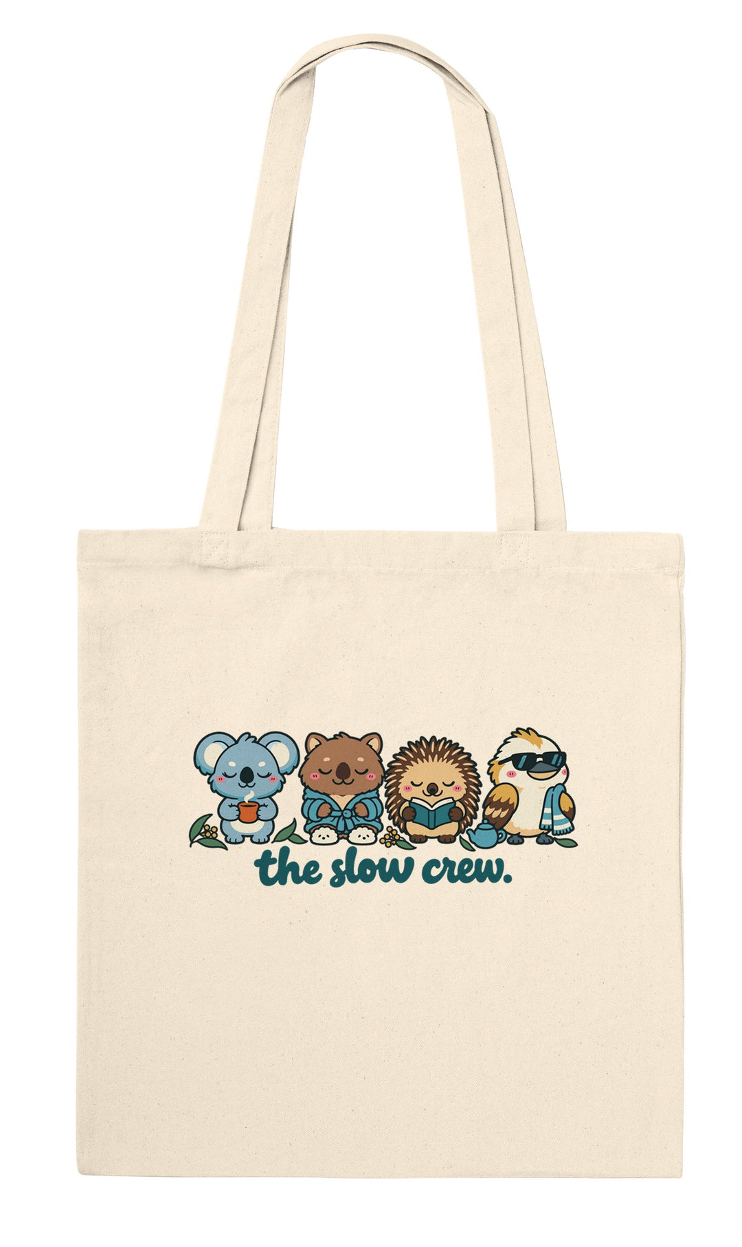 The Slow Crew feel-good tote bag in natural, Zen Koala Australia