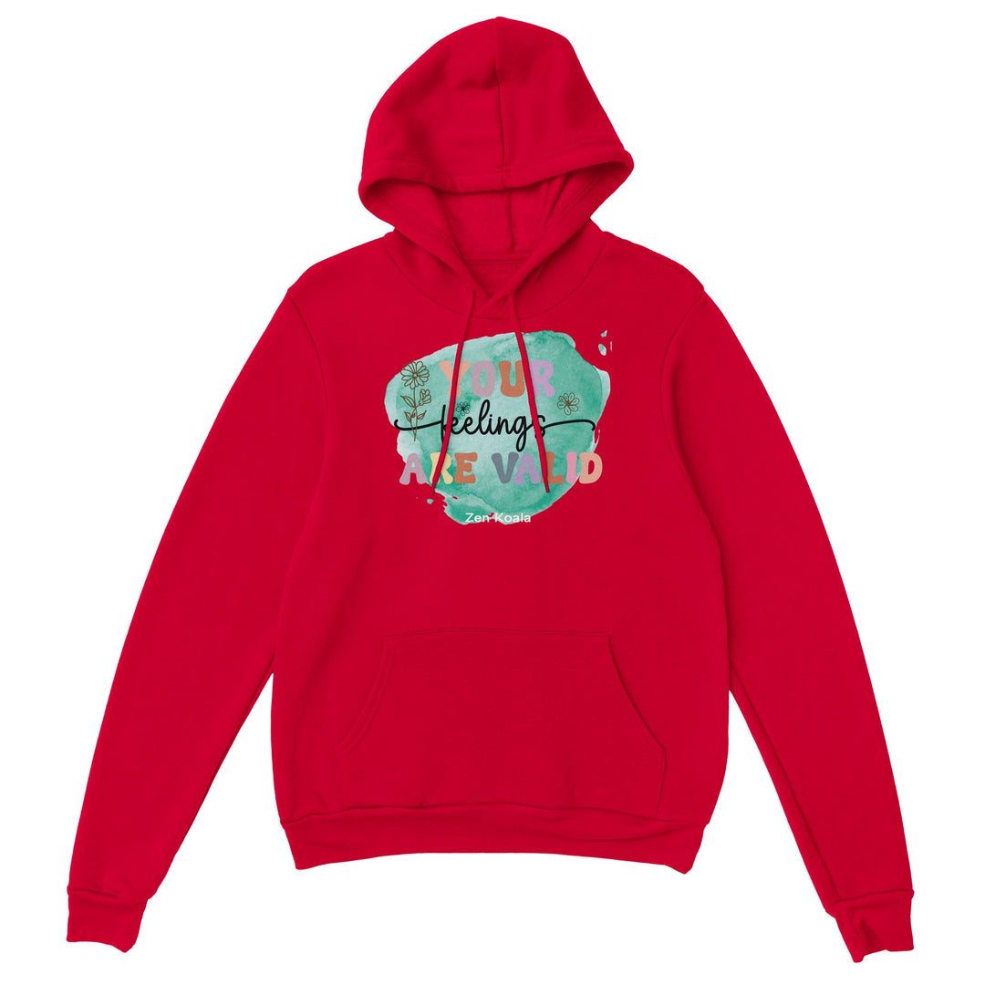 Your Feelings Are Valid feel-good hoodie — Zen Koala Australia
