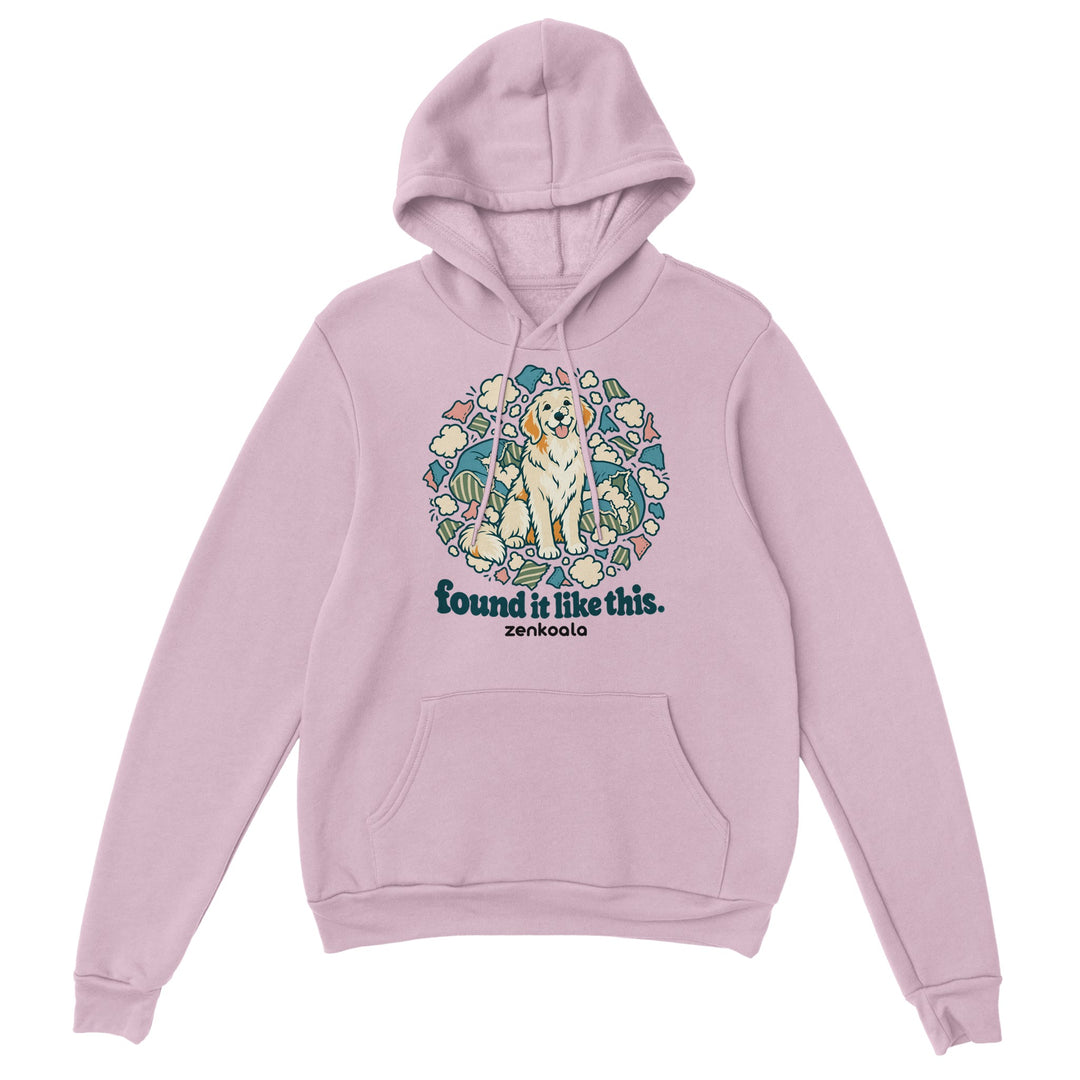 Found It Like This feel-good hoodie in light pink, Zen Koala Australia