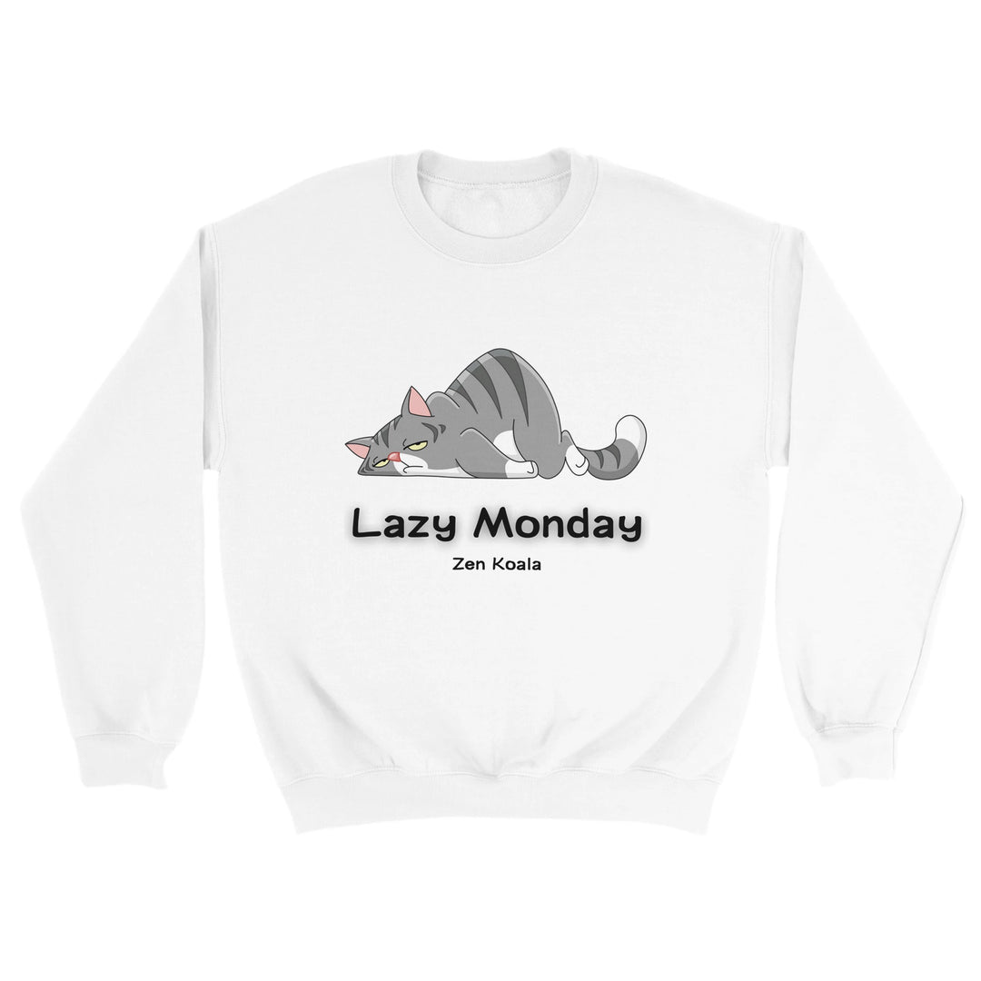 Lazy Monday feel-good sweatshirt — slow start, Zen Koala Australia
