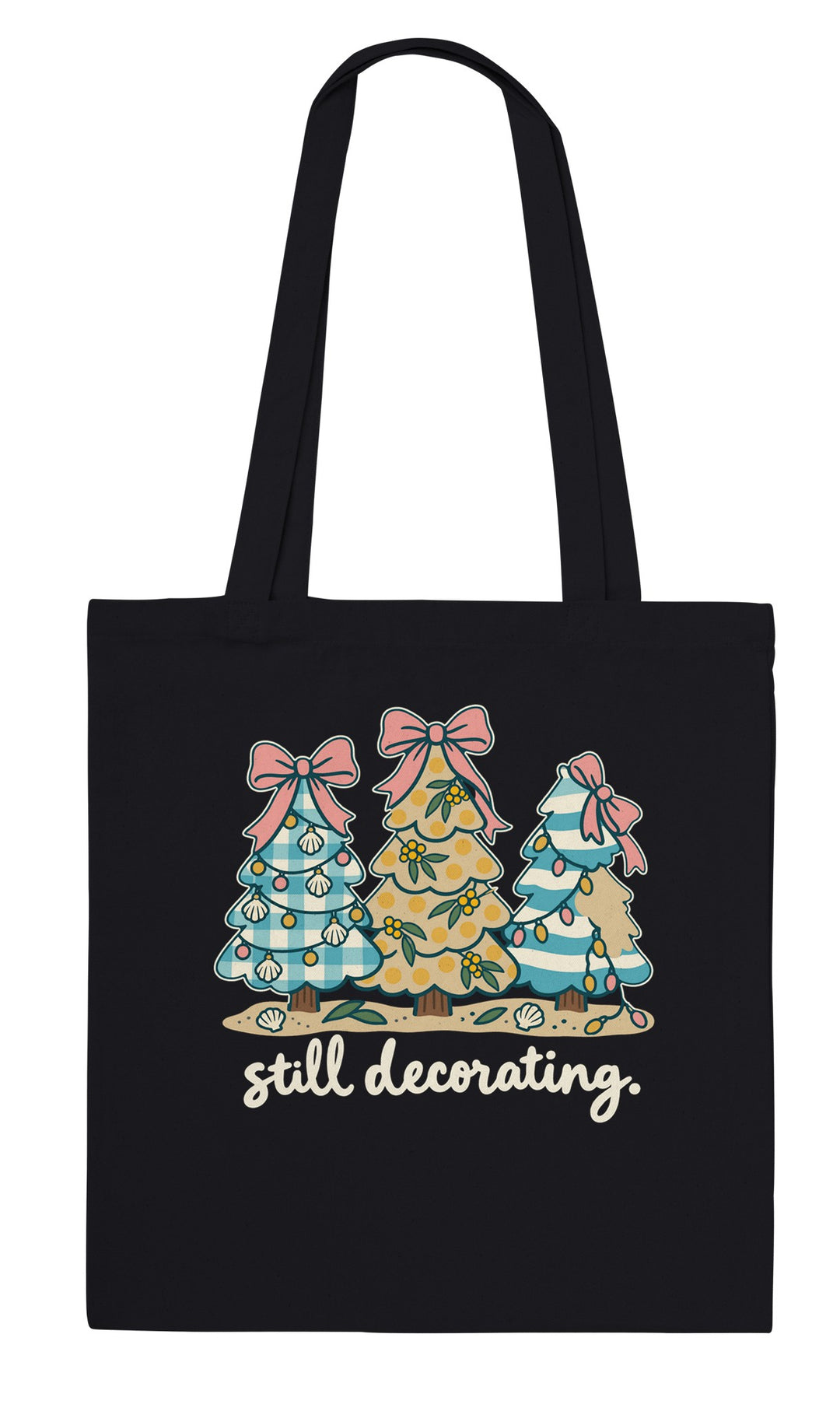 Still Decorating feel-good tote bag in black, Zen Koala Australia
