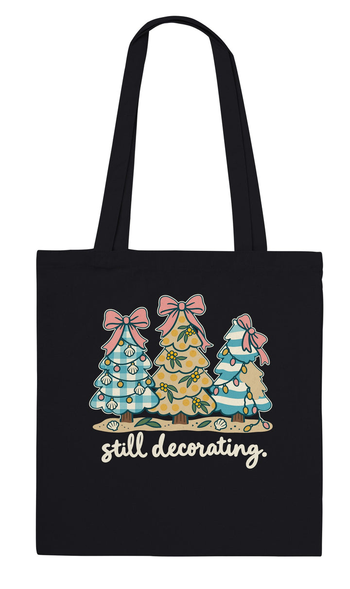 Still Decorating feel-good tote bag in black, Zen Koala Australia
