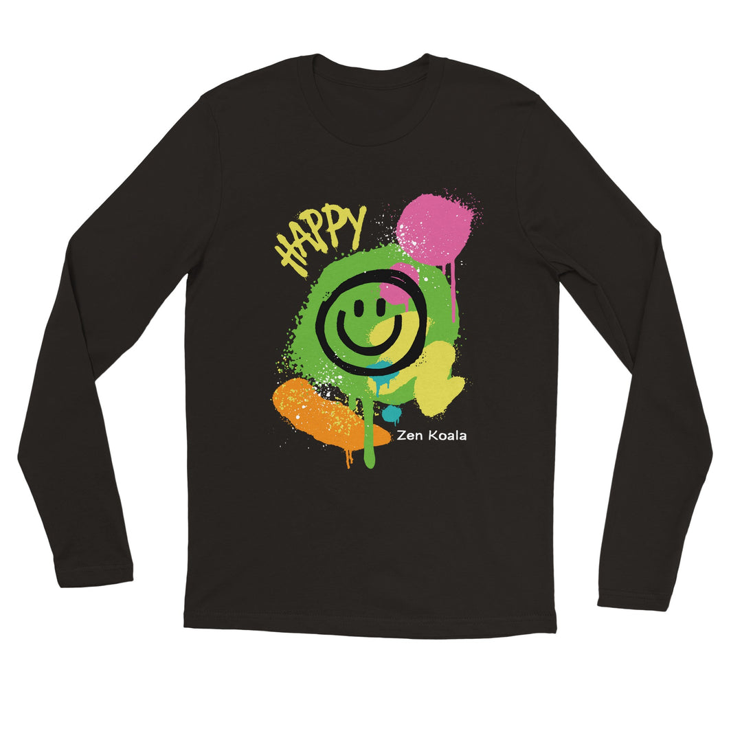 Happy - T-Shirt - Long Sleeve