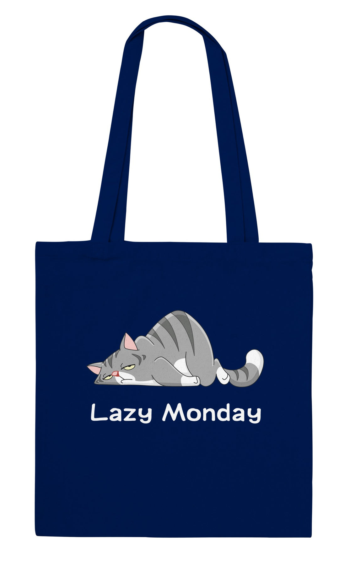Lazy Monday feel-good tote bag in navy, Zen Koala Australia