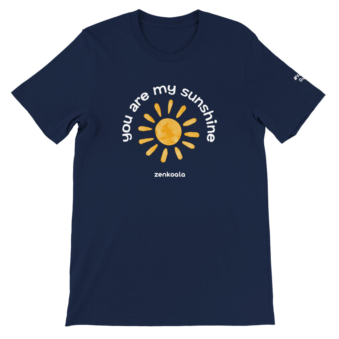 You Are My Sunshine feel-good tee in navy, Zen Koala Australia