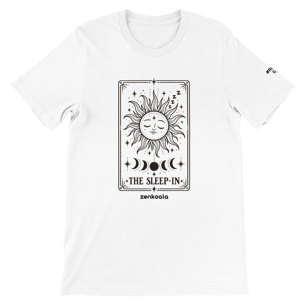 The Sleep-In feel-good tee in white, Zen Koala Australia