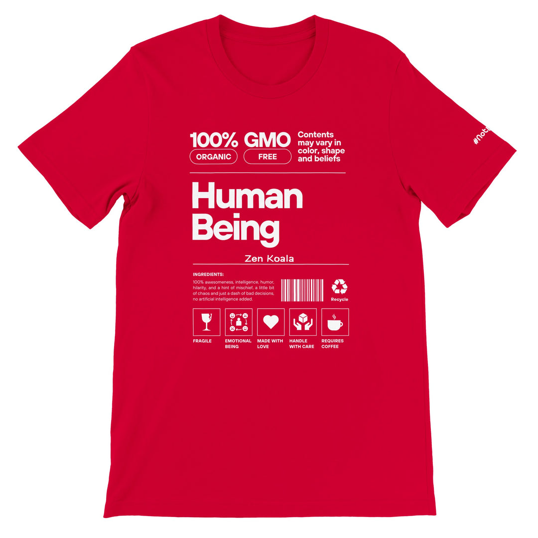 Human Being feel-good tee — Zen Koala Australia