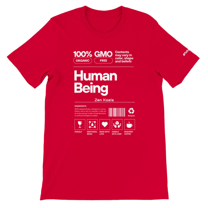 Human Being feel-good tee — Zen Koala Australia