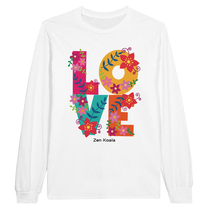 Love feel-good long sleeve tee — a bit of warmth to wear and pass on, Zen Koala Australia