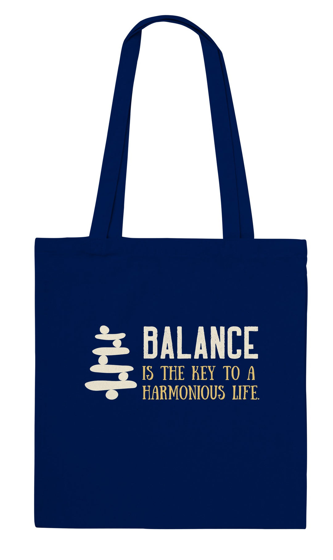 Balance feel-good tote bag in navy, Zen Koala Australia