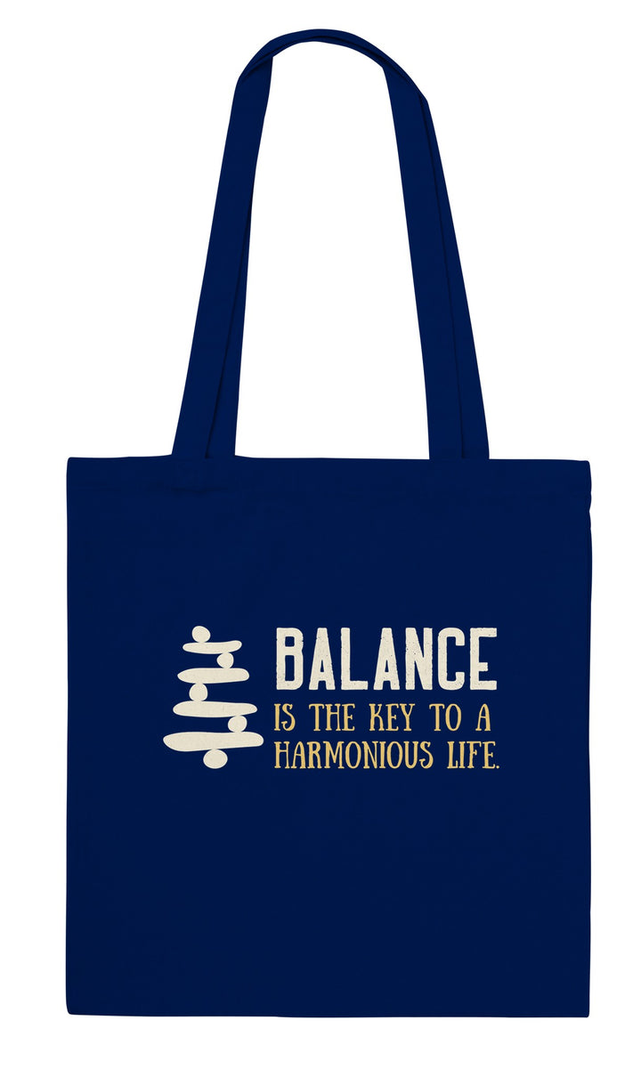 Balance feel-good tote bag in navy, Zen Koala Australia