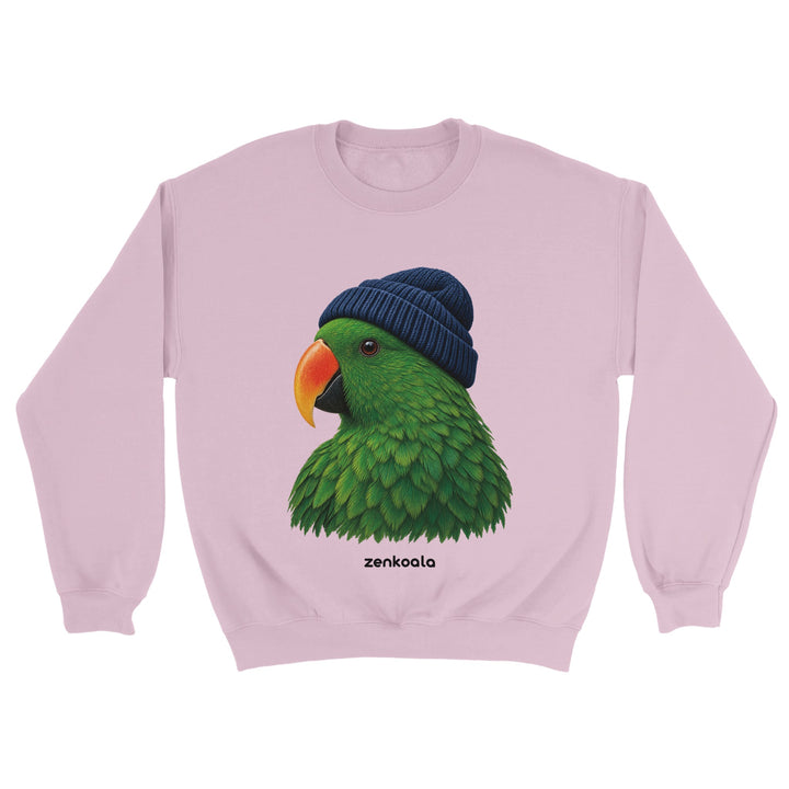 Parrot Beanie feel-good sweatshirt in light pink, Zen Koala Australia