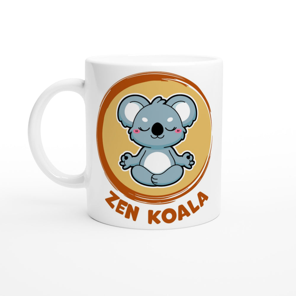 Zen Koala Official Logo - White 11oz ceramic mug