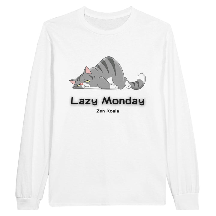 Lazy Monday feel-good long sleeve tee — no productivity guilt included, Zen Koala Australia