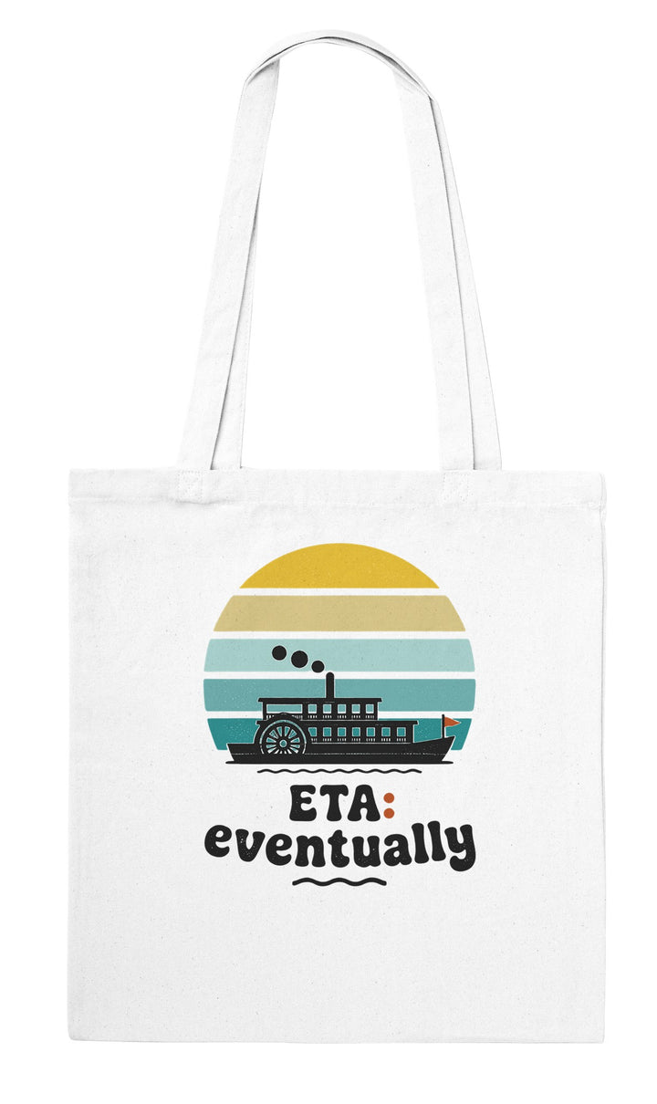 ETA Eventually feel-good tote bag in white, Zen Koala Australia