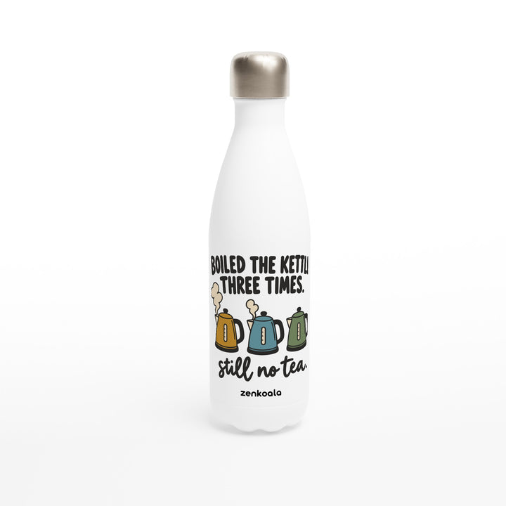 Boiled the Kettle Three Times feel-good water bottle: three retro kettles and still no tea, Zen Koala Australia