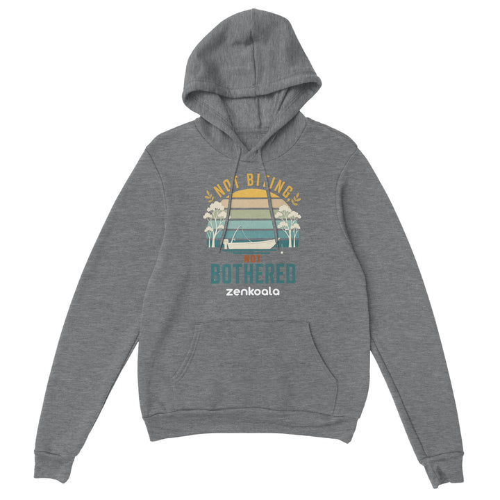 Not Biting Not Bothered feel-good hoodie in Sport Grey — Zen Koala Australia