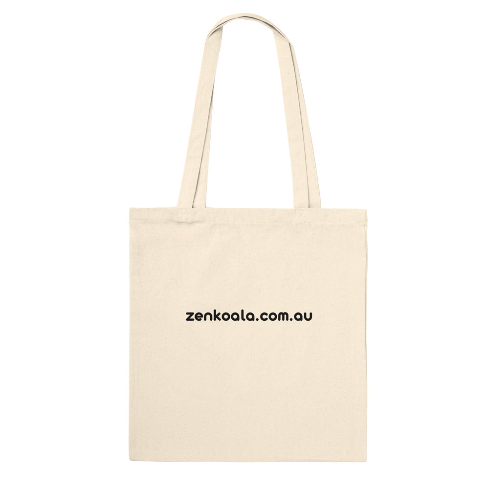 Back of the You're Allowed to Sit Down tote bag: zenkoala.com.au, Zen Koala Australia
