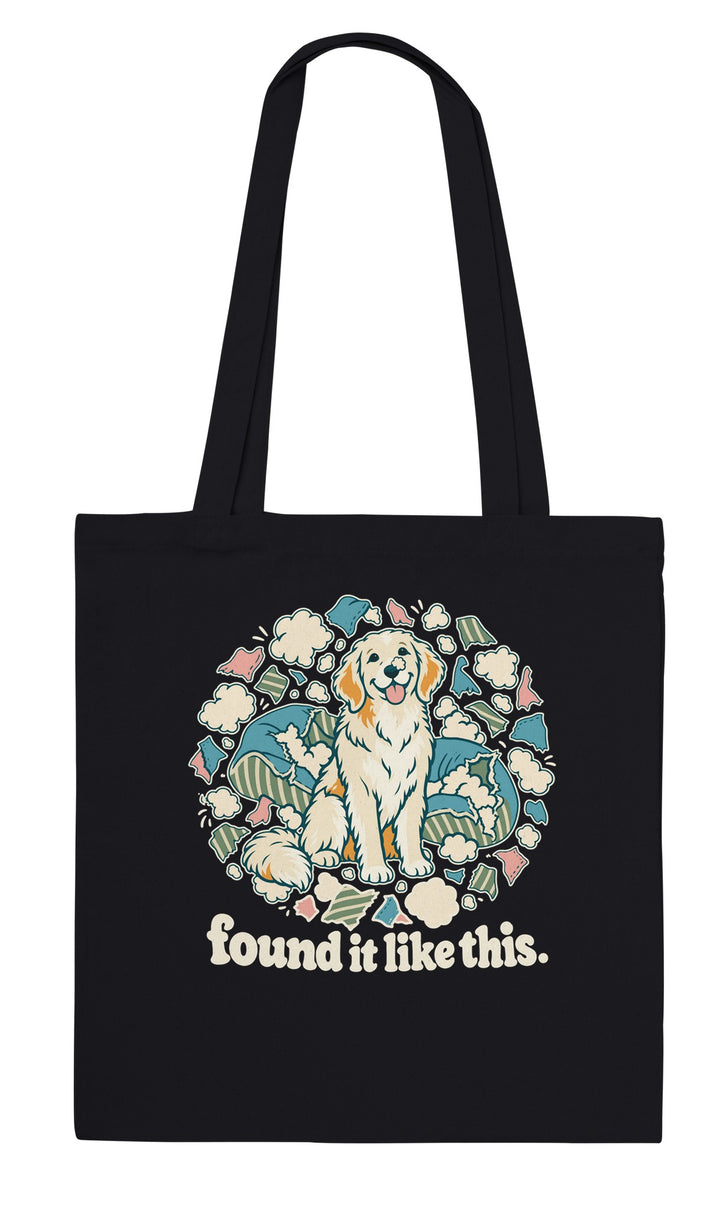 Found It Like This feel-good tote bag in black, Zen Koala Australia