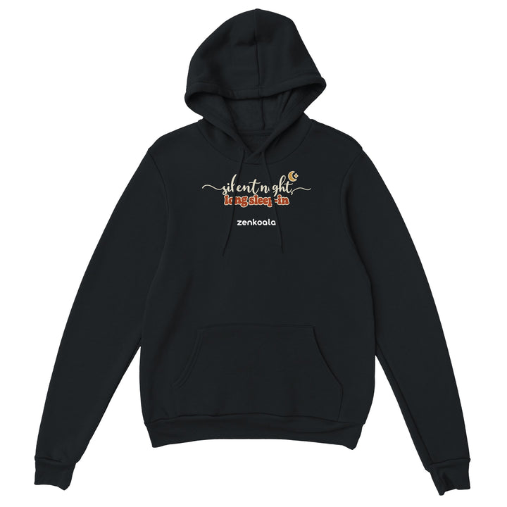 Silent Night Long Sleep-In feel-good hoodie in black, Zen Koala Australia