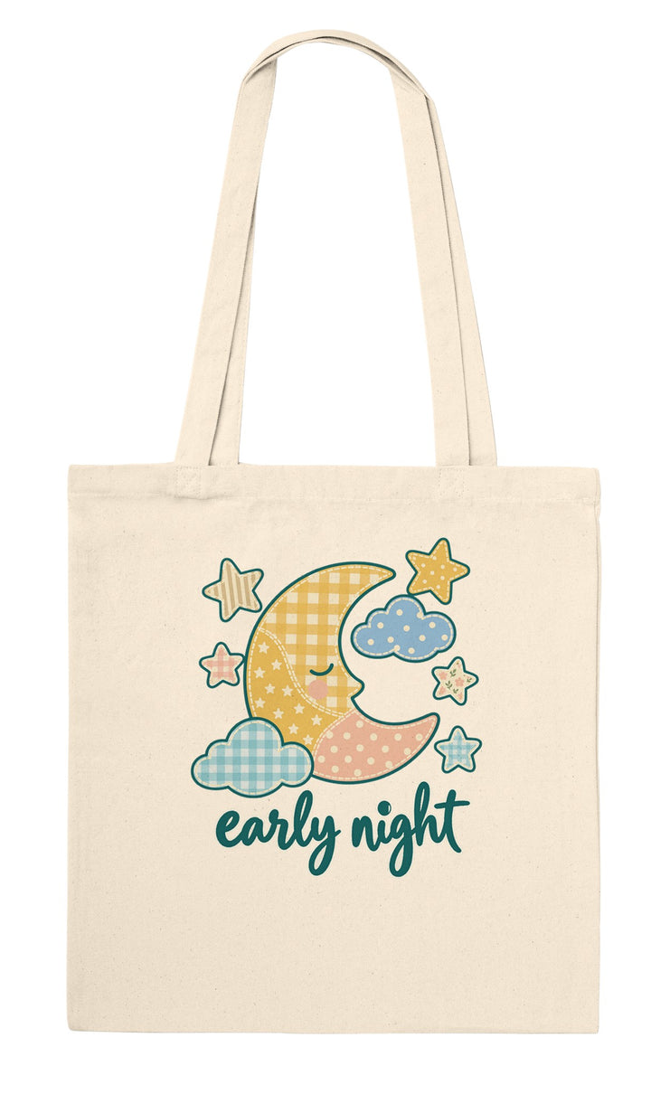 Early Night Moon feel-good tote bag in natural, Zen Koala Australia