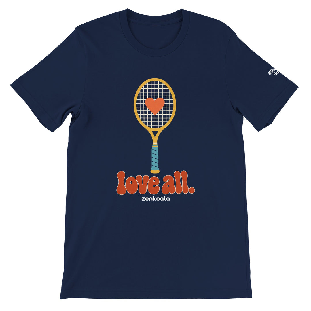 Love All feel-good tee in navy, Zen Koala Australia