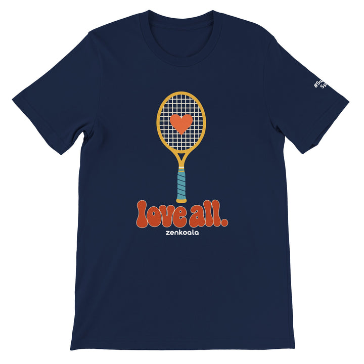 Love All feel-good tee in navy, Zen Koala Australia