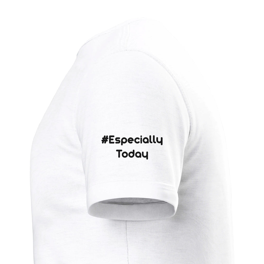 Sleeve close-up: #EspeciallyToday — Zen Koala Australia feel-good clothing