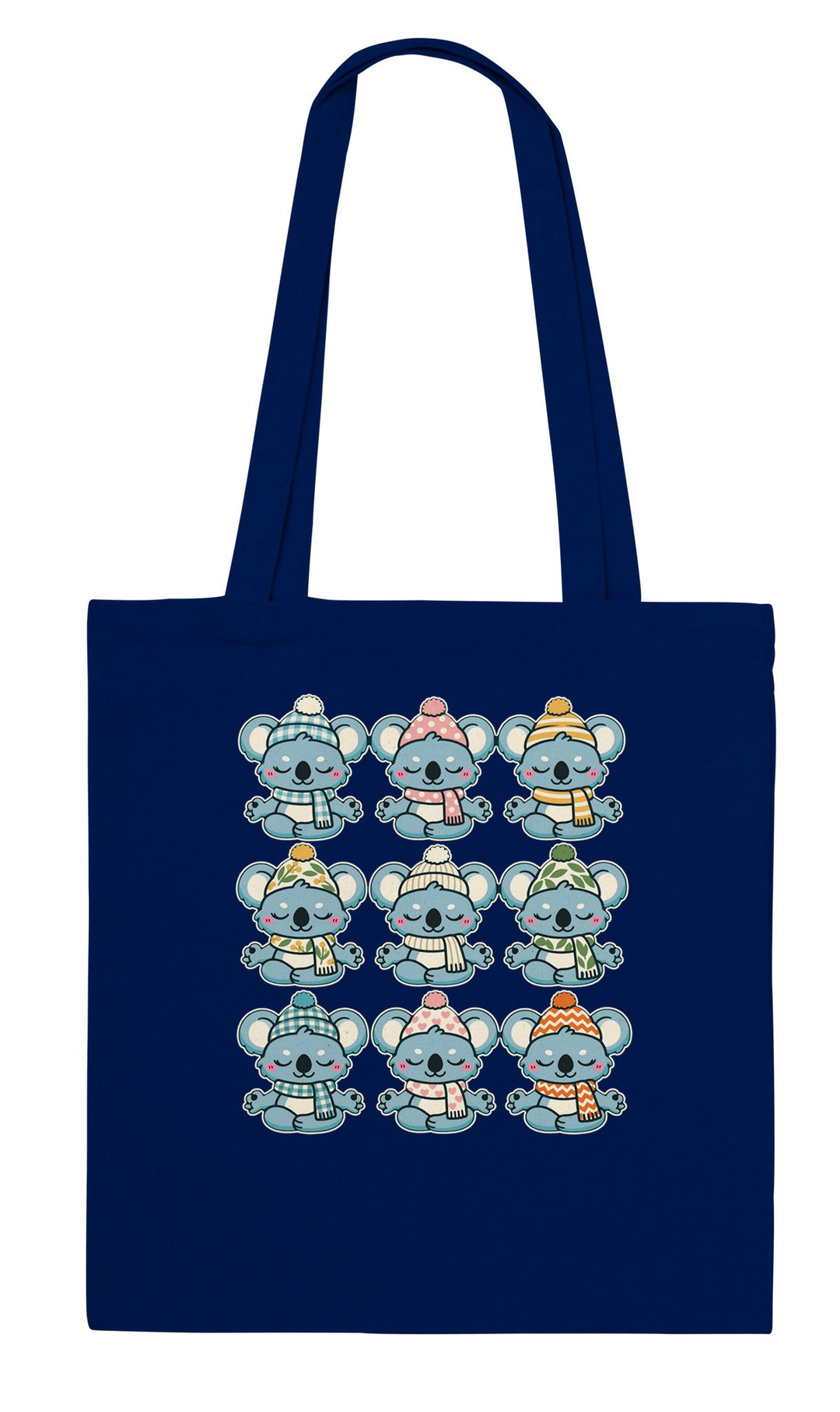 Koala Beanie Club feel-good tote bag in navy, Zen Koala Australia