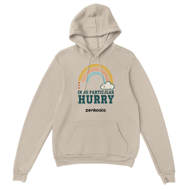 In No Particular Hurry feel-good hoodie in Sand — Zen Koala Australia