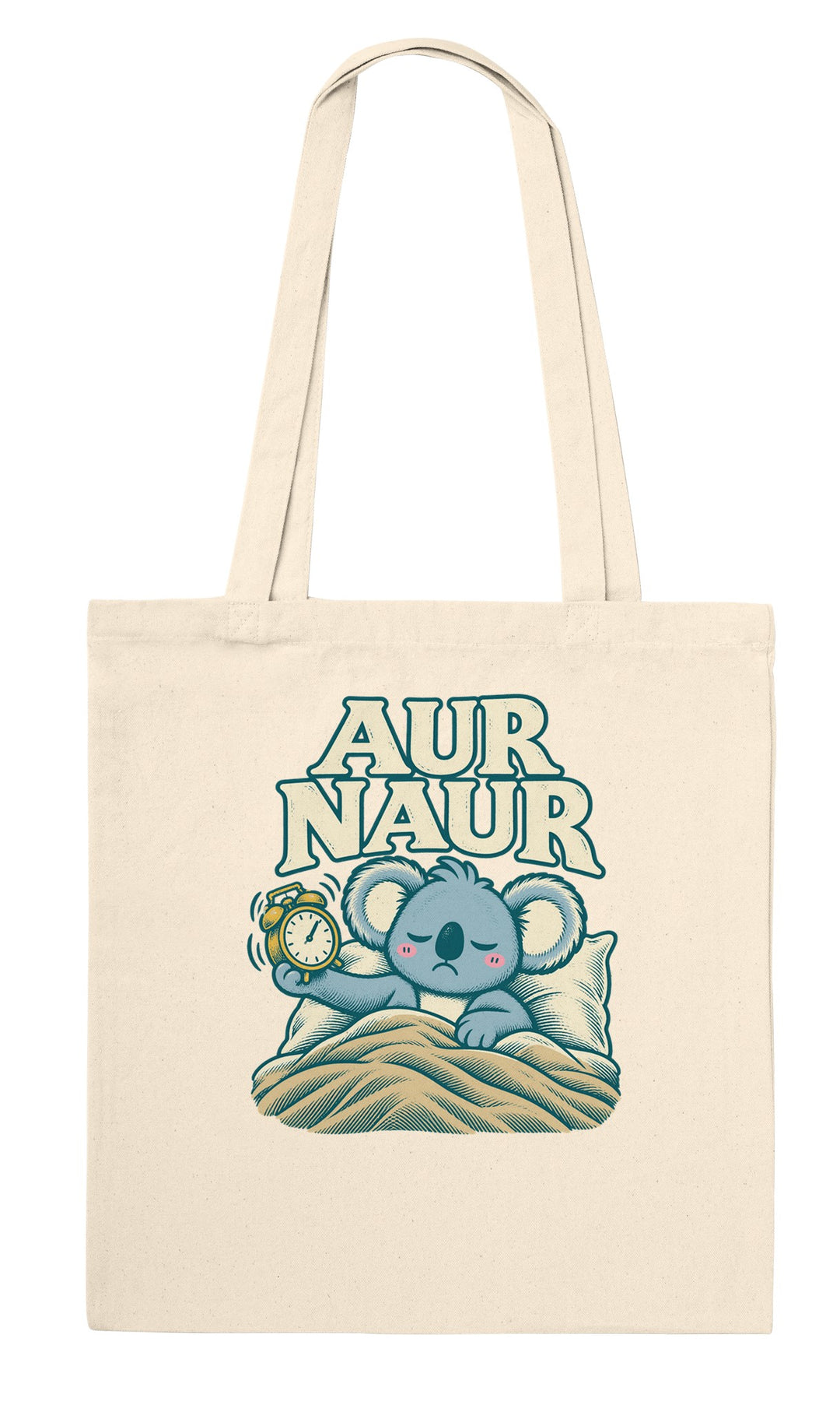 Aur Naur feel-good tote bag in natural, Zen Koala Australia