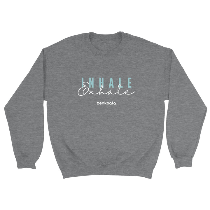 Exhale feel-good sweatshirt in sport grey, Zen Koala Australia