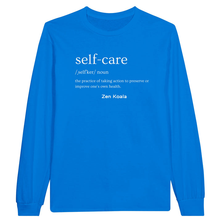 Self Care feel-good long sleeve tee — Zen Koala Australia