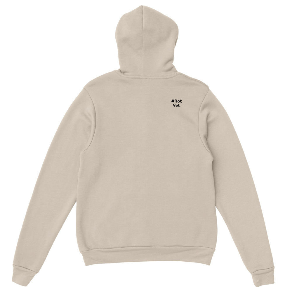 Back shoulder: #NotYet, Zen Koala Australia feel-good clothing