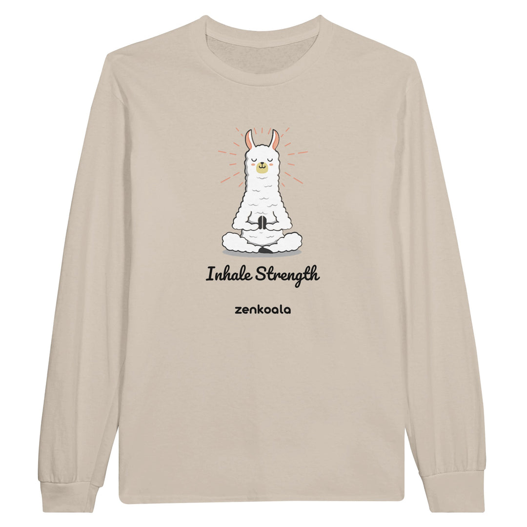 Breathe feel-good long sleeve tee in sand, Zen Koala Australia