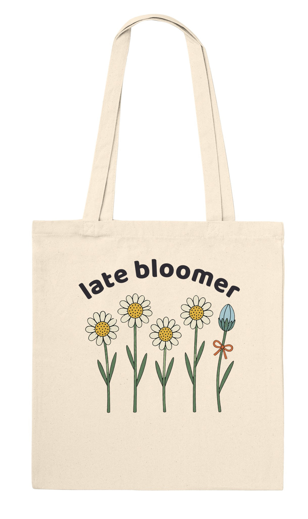 Late Bloomer feel-good tote bag in natural, Zen Koala Australia