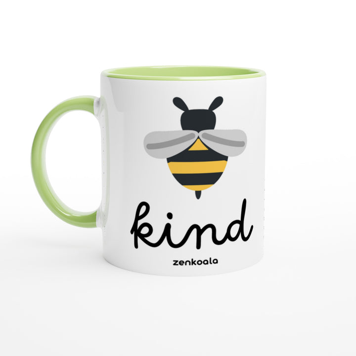 Bee Kind feel-good mug: a happy little bee and one kind word, Zen Koala Australia