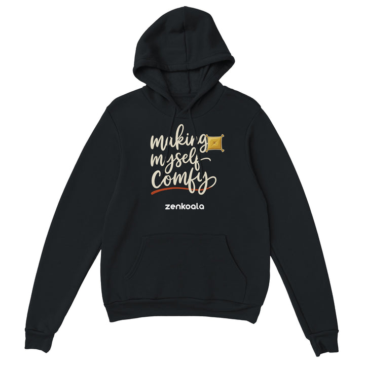 Making Myself Comfy feel-good hoodie in Black — Zen Koala Australia