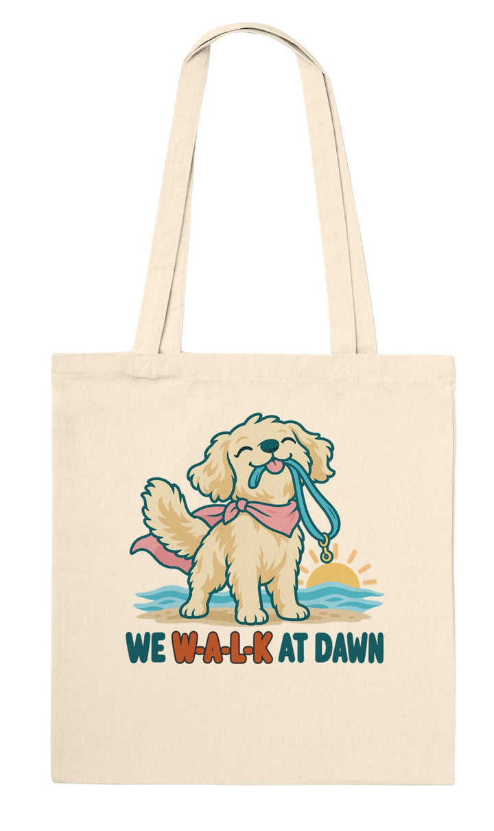 We Walk at Dawn feel-good tote bag in natural, Zen Koala Australia