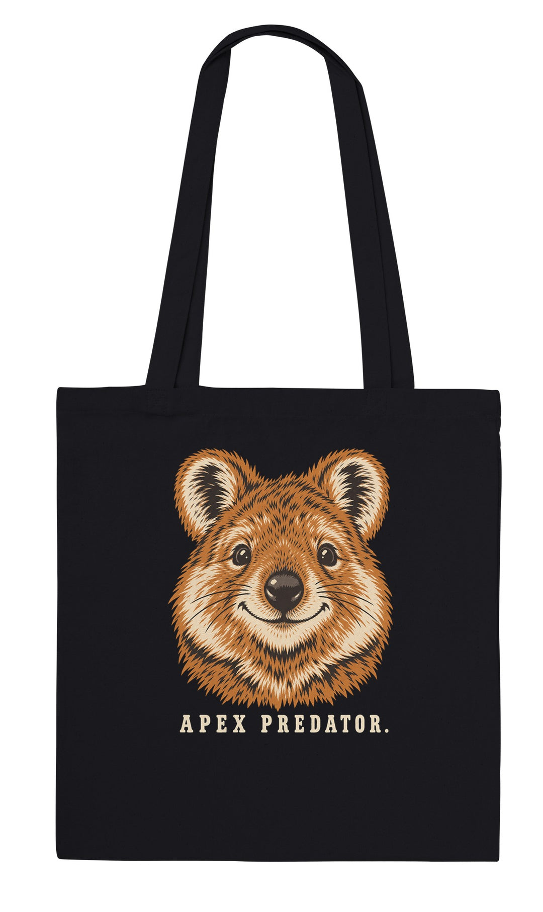Apex Predator feel-good tote bag in black, Zen Koala Australia