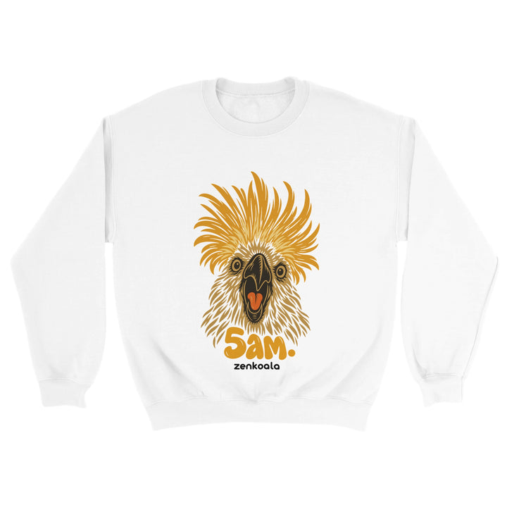 5am feel-good sweatshirt in white, Zen Koala Australia