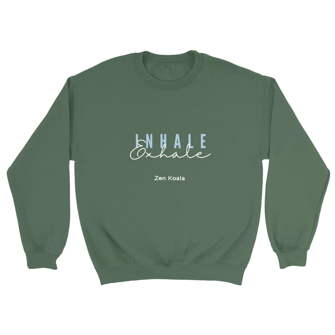 Exhale feel-good sweatshirt — Zen Koala Australia