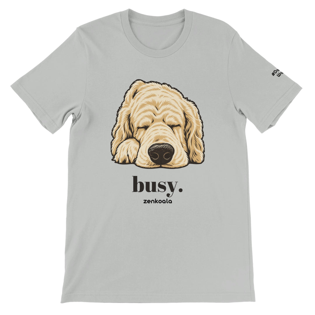 Busy feel-good tee in silver, Zen Koala Australia